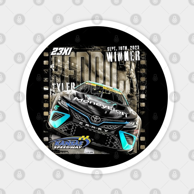 Tyler Reddick 23XI 400 Race Winner Magnet by art.Hamdan